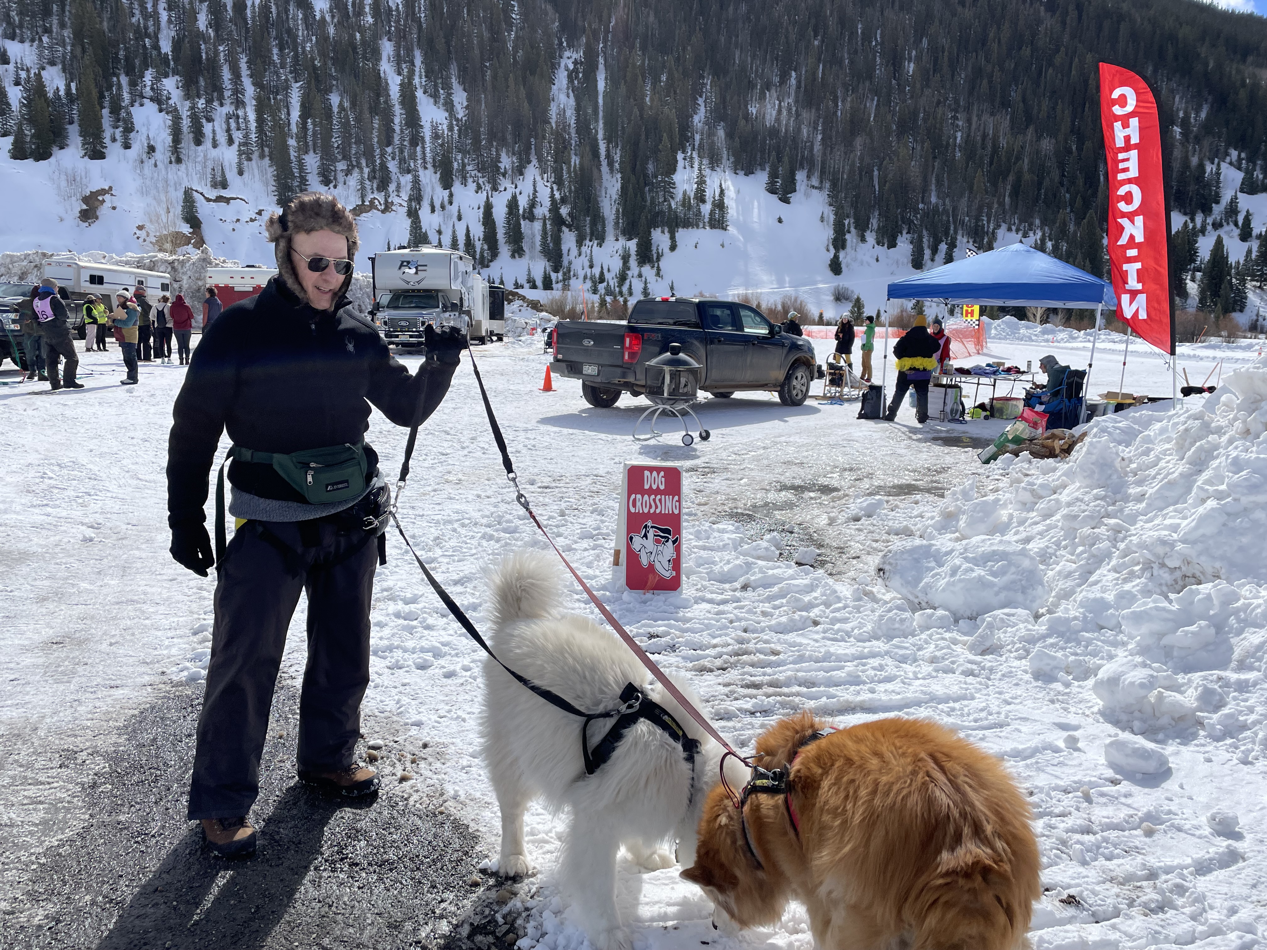 Gusty and Vita at Silverton CO
